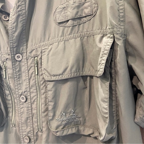 Cabela’s Guidewear Short Sleeve Button Fishing Shirt Men’s Sz Large - Picture 6 of 9